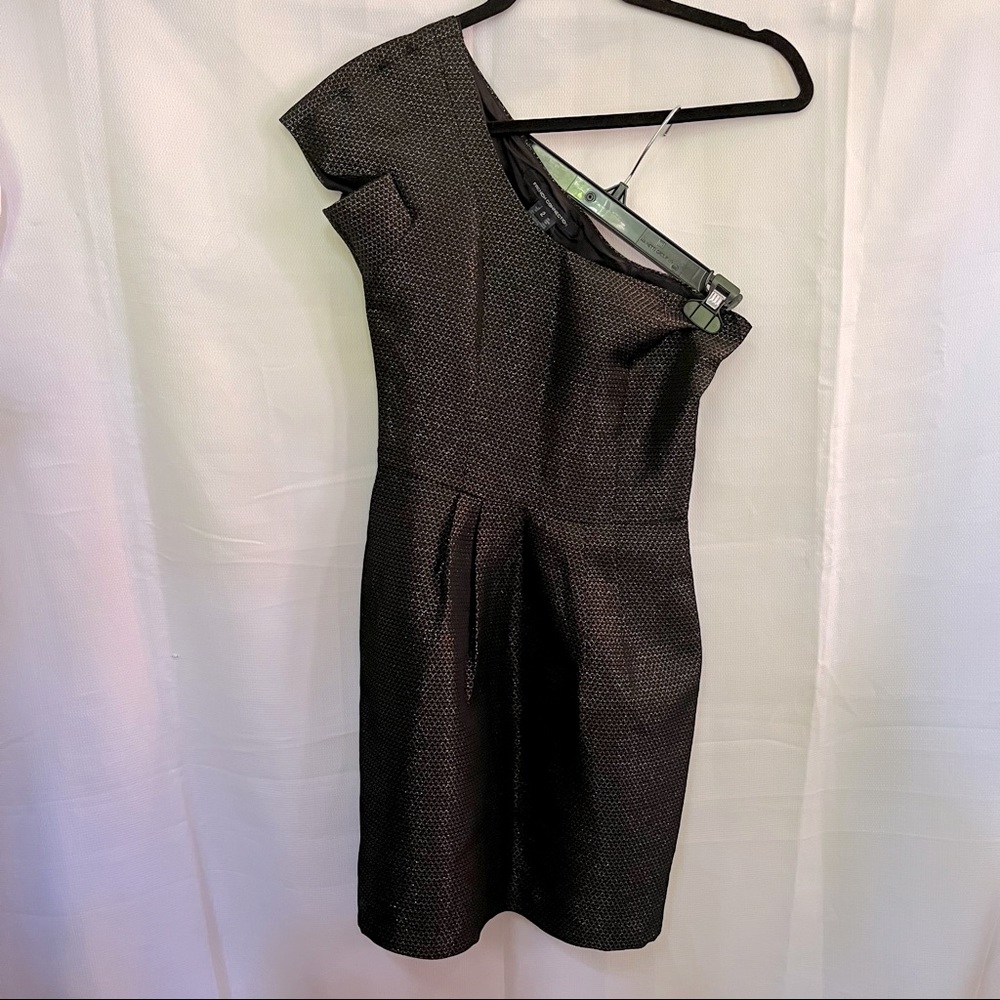 French Connection sparkly one shoulder dress